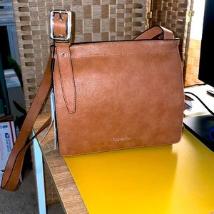 Calvin Klein Havana Adjustable Strap Crossbody Bag Caramel H0GEZDN2